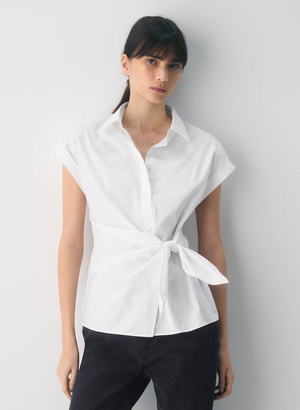 Aritzia Babaton Blueprint Poplin Shirt - S - White